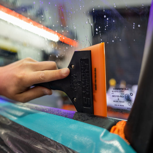 Geoshield 5 Inch Agent Orange 90 Duro HyperFlex Squeegee Blade