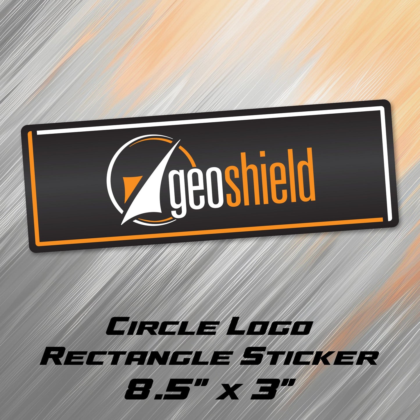 Geoshield Circle Logo Rectangle Sticker