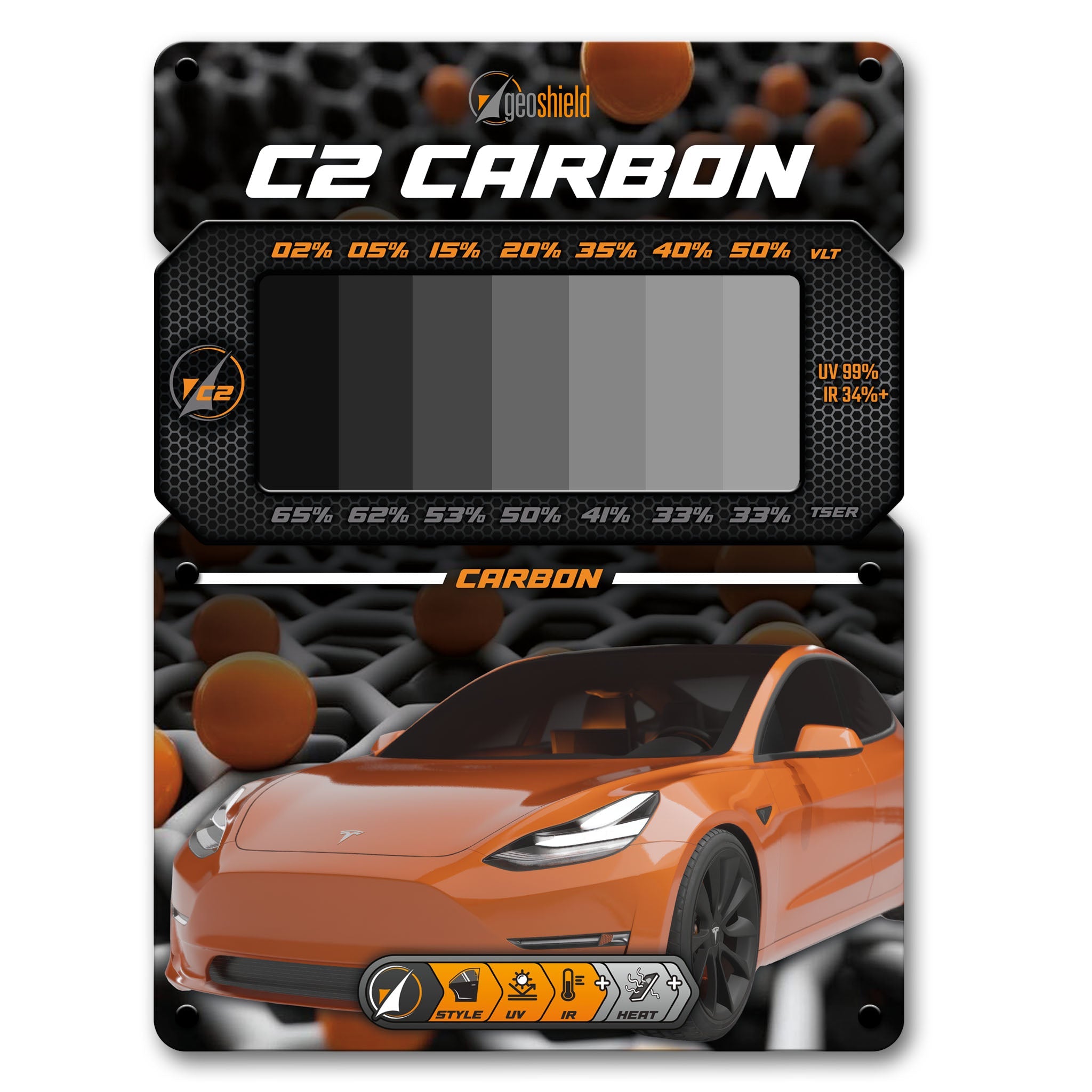 Wall Display Board - C2 Carbon – Geoshield Window Films