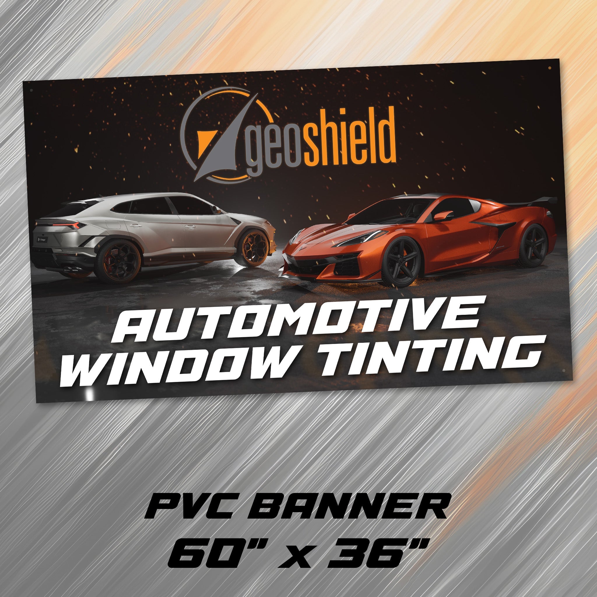 Automotive Window Tinting Banner - Gloss, 5'x3'