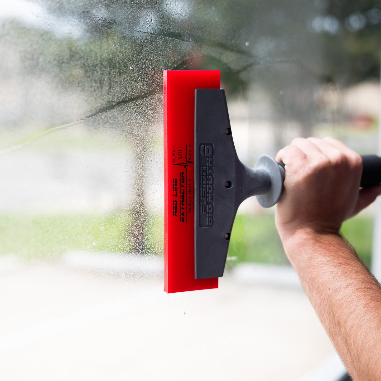 8” Red Line Extractor 3/8" Thick No Bevel Squeegee Blade