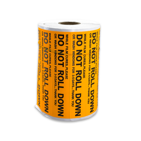 "Do Not Roll Down" Stickers