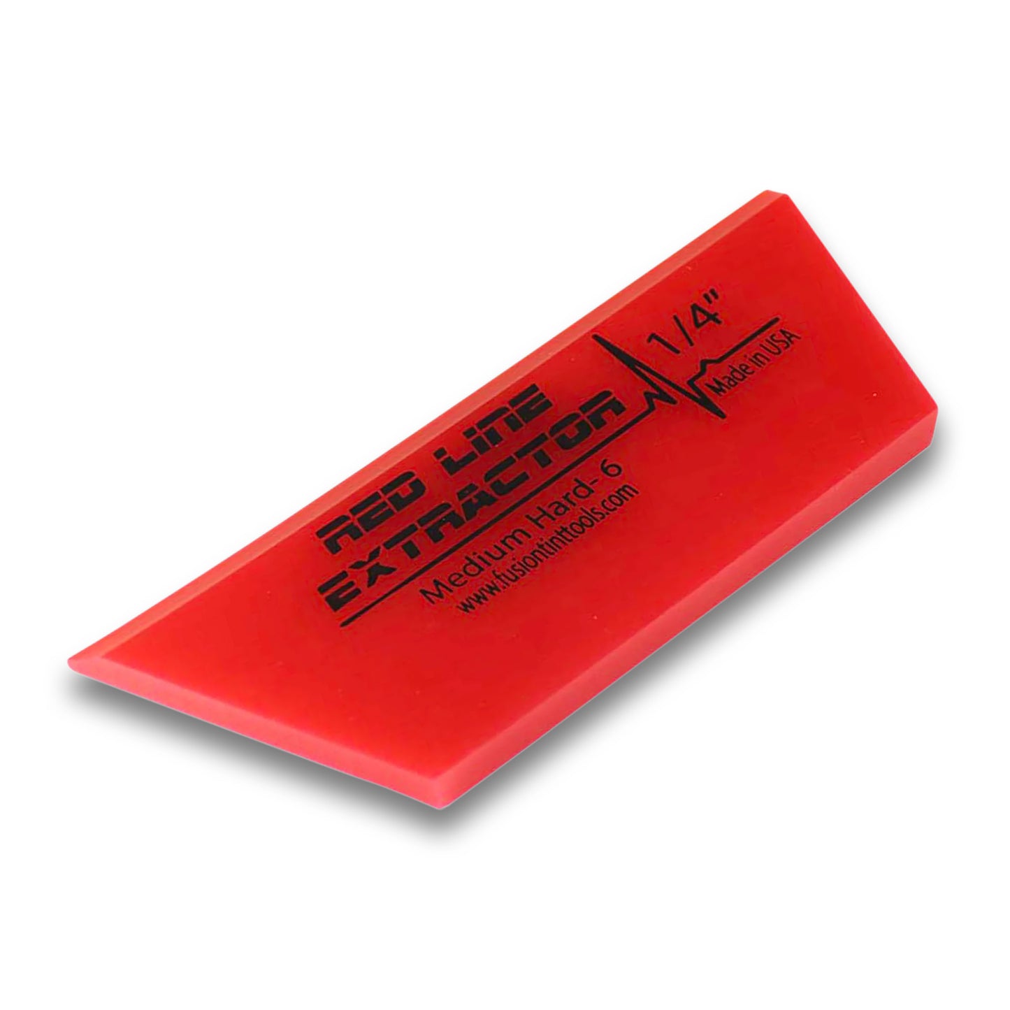 5” Red Line Extractor 1/4" Thick Single Beveled Cropped Squeegee Blade